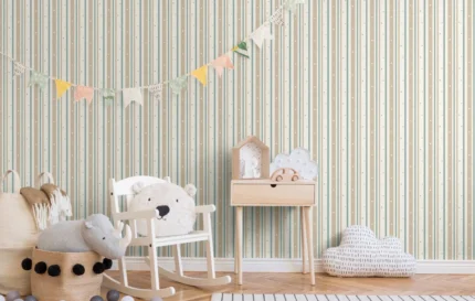 Beige Embossed Wallpaper – Playful Charm (8928-1)